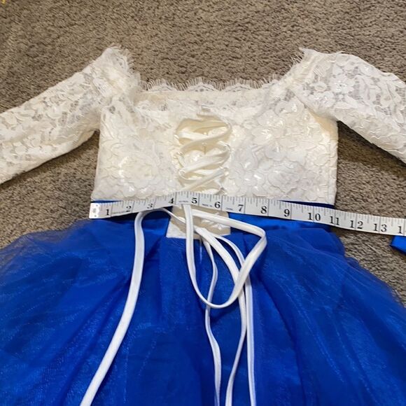 Girls Formal Dress Off the Shoulder Corset Back Size 4-5Y NWT - Picture 8 of 10